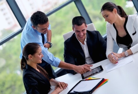 business people in a meeting at office